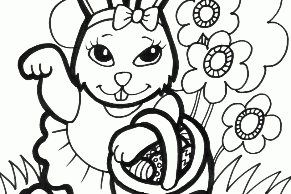 Easter Coloring Page For Kids Images To Color