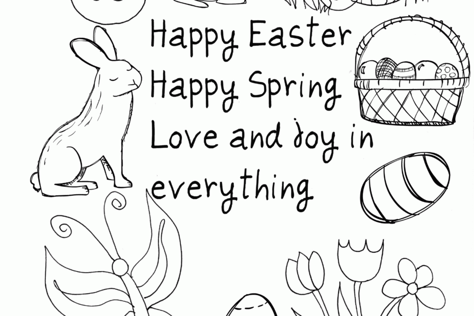 Easter Coloring Pages Pdf Coloring Home