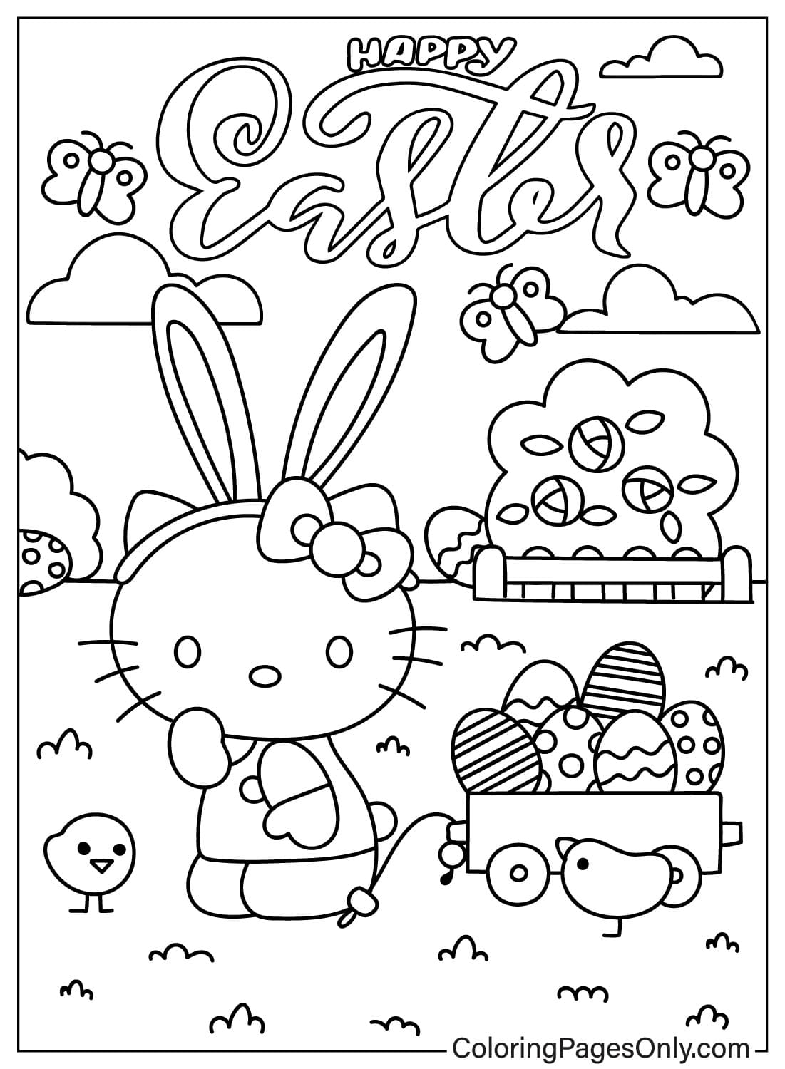 Hello Kitty Coloring Pages Hello Kitty Coloring Pages