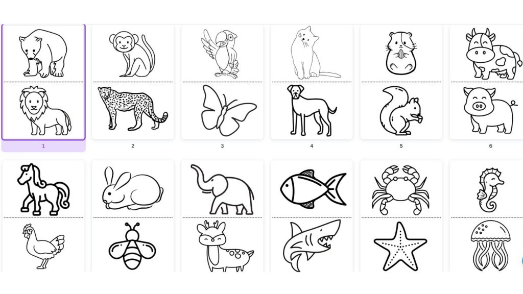 Easy Animal Coloring Pages Free Printable Womanhood And LifeStuff Easy Animal Coloring Pages Free Printable Womanhood And LifeStuff