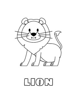 Easy Animal Coloring Pages Fun Animal Coloring Book Printable PDF