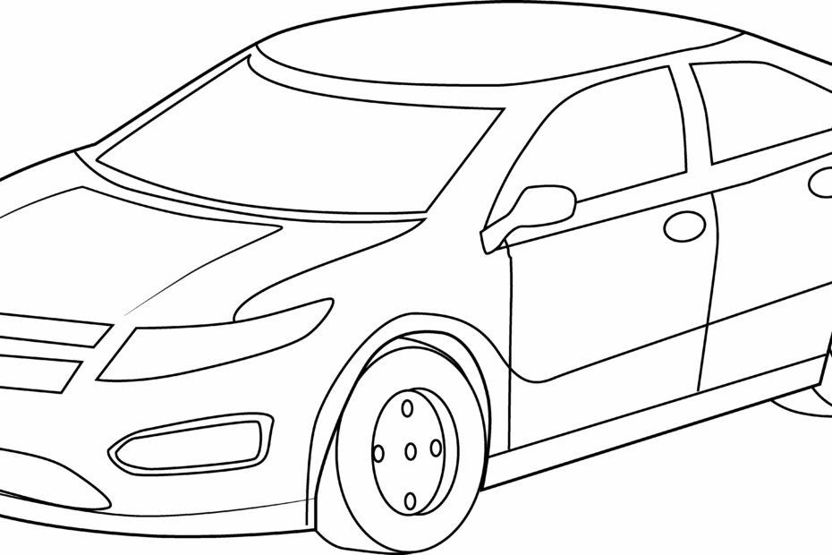 Easy Car Coloring Sheets Coloring Pages