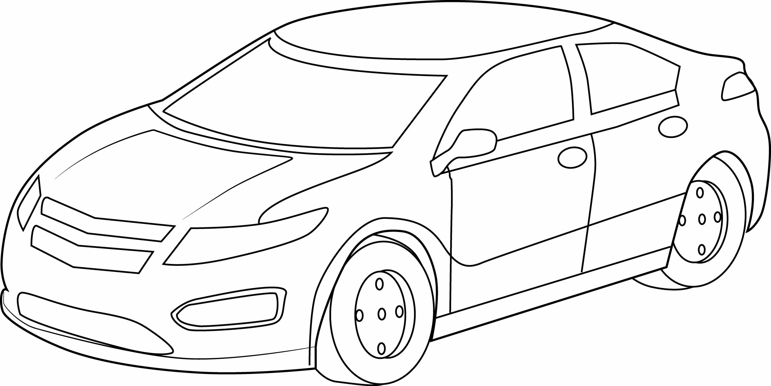 Easy Car Coloring Sheets Coloring Pages