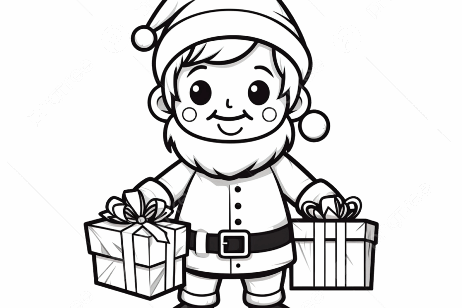 Easy Printable Christmas Coloring Pages For Kids Free Coloring Sheet