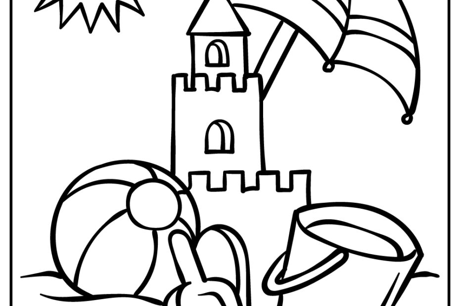 Easy Summer Coloring Sheets Coloring Pages