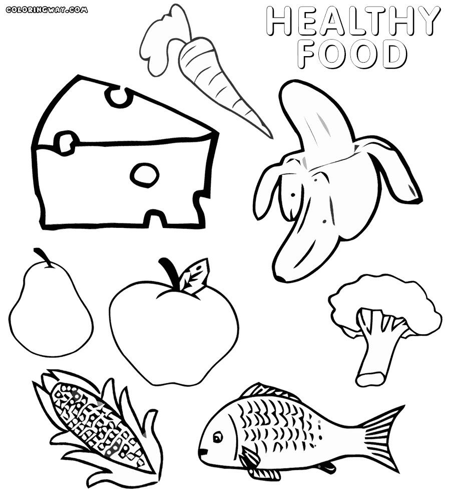 Eating Healthy Foods Coloring Pages Coloring Pages Eating Healthy Foods Coloring Pages Coloring Pages