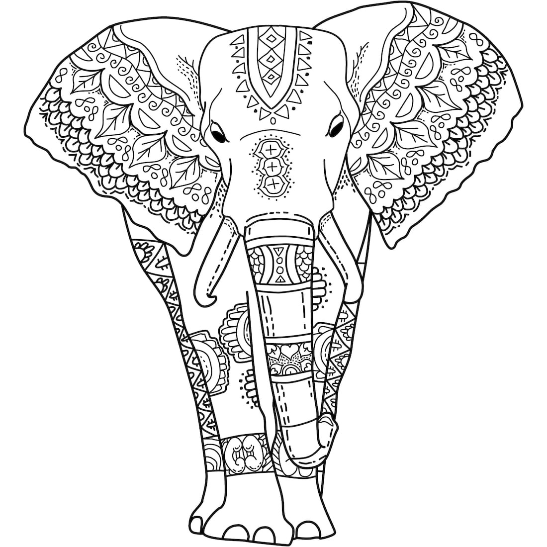Elephant Coloring Pages For Adults Best Coloring Pages For Kids Elephant Coloring Pages For Adults Best Coloring Pages For Kids