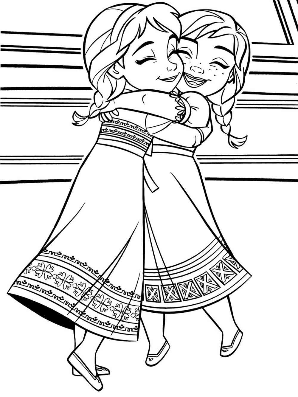 Elsa Anna Coloring Pages Elsa Anna Coloring Pages