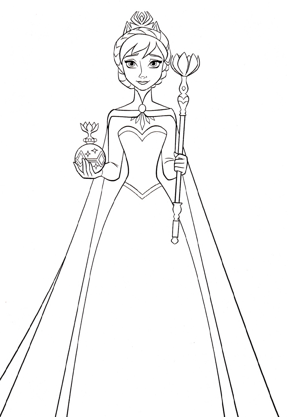 Elsa coloring sheet free Elsa coloring sheet free
