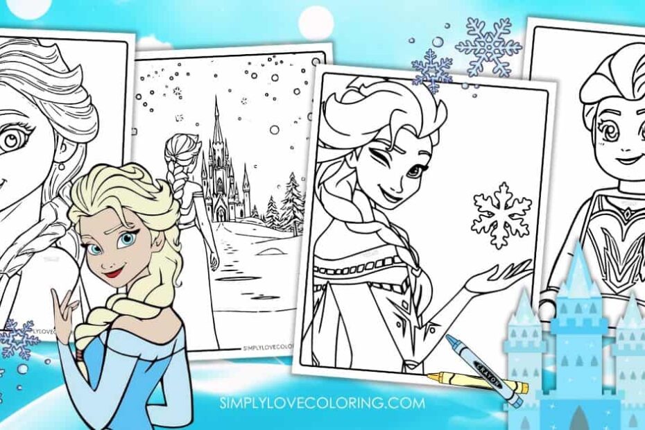 Elsa Colouring Pages Printable Free Free Printable