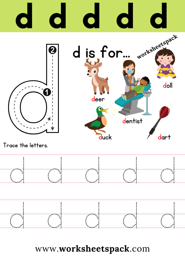 English For Kids Step By Step Letter D Worksheets Flash Cards English For Kids Step By Step Letter D Worksheets Flash Cards