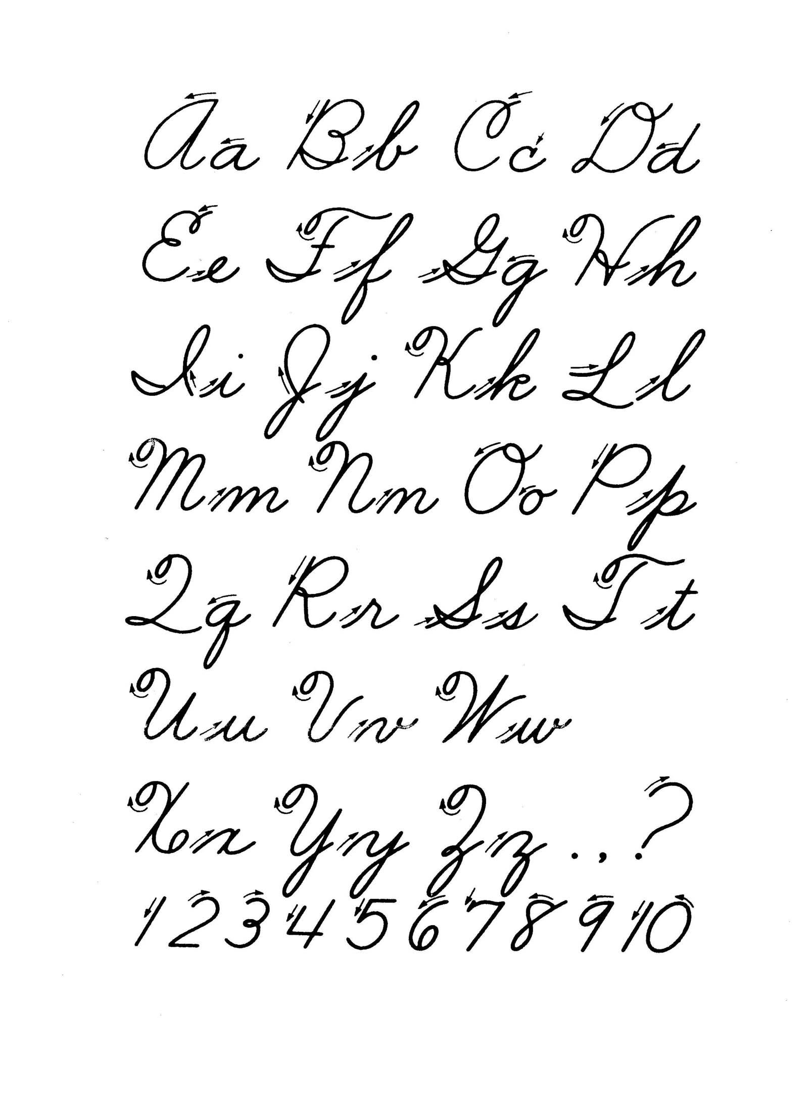 printable copy of cursive alphabet printable copy of cursive alphabet