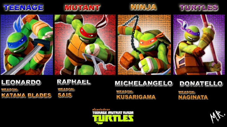 Exploring The Colors And Names Of TMNT Characters