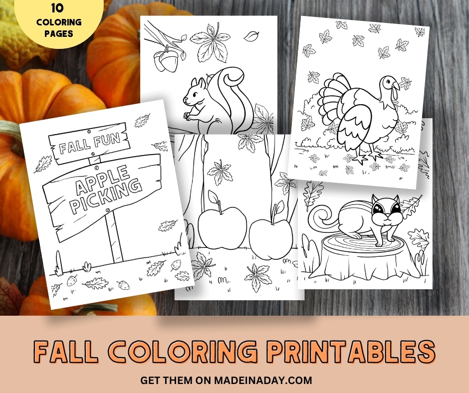 Fall Coloring Pages Free Printable Set Made In A Day Fall Coloring Pages Free Printable Set Made In A Day