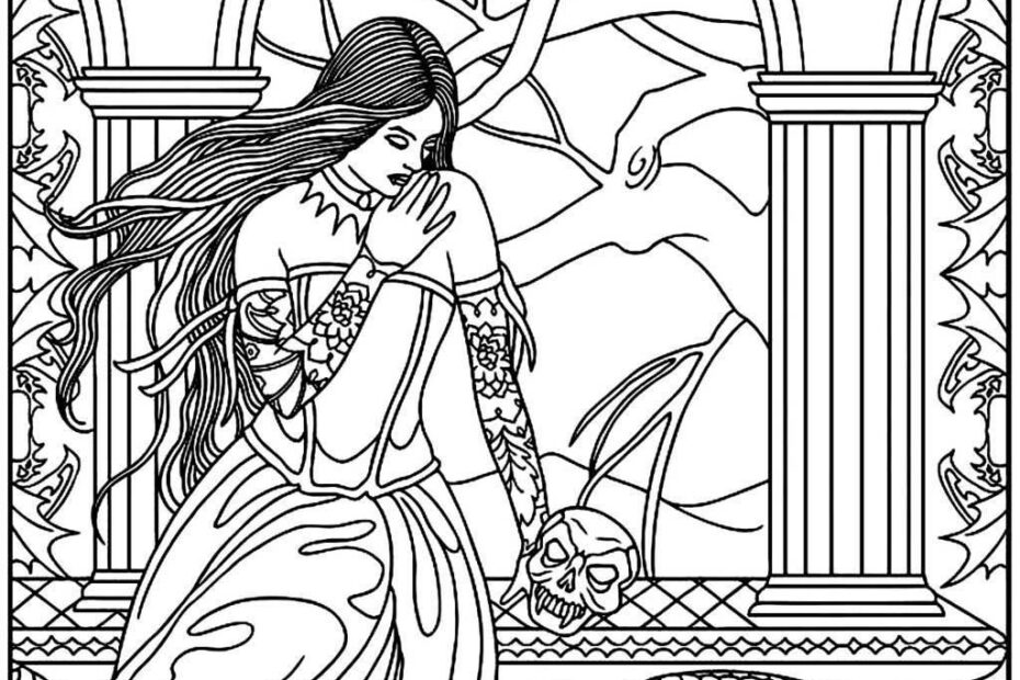 Fantasy Adult Coloring Pages Coloring Home
