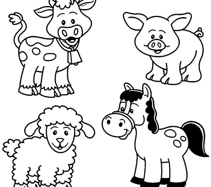 Farm Animal Coloring Pages PDF For Kids Coloringfolder