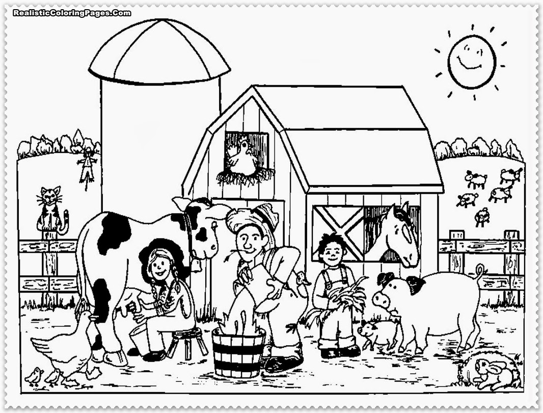 Farm Animal Coloring Pages Realistic Coloring Pages Best Coloring Farm Animal Coloring Pages Realistic Coloring Pages Best Coloring