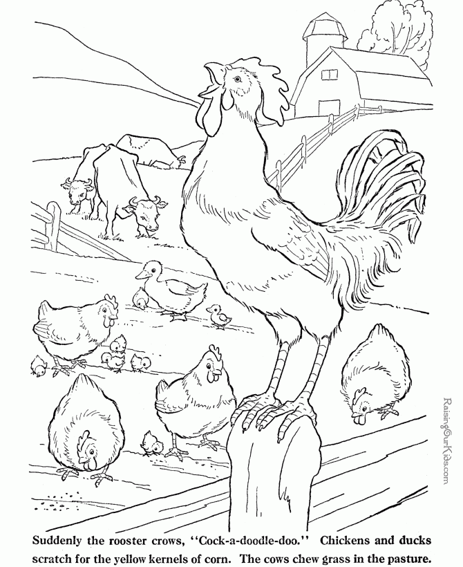 Farm Animals Coloring Pages For Kids Coloring Home Farm Animals Coloring Pages For Kids Coloring Home