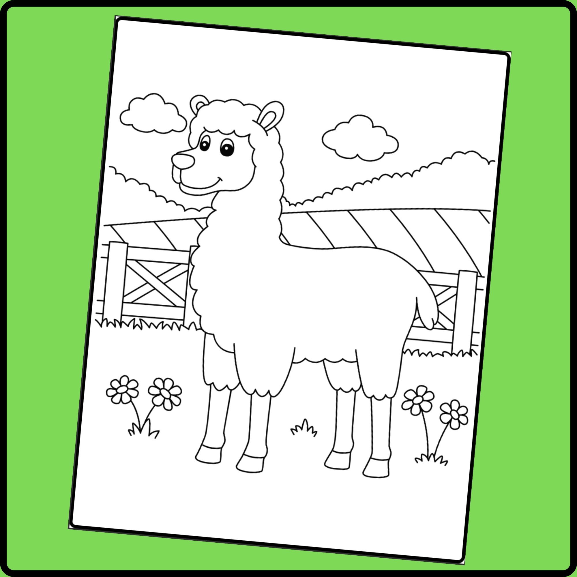 Farm Animals Coloring Pages Made By Teachers Farm Animals Coloring Pages Made By Teachers