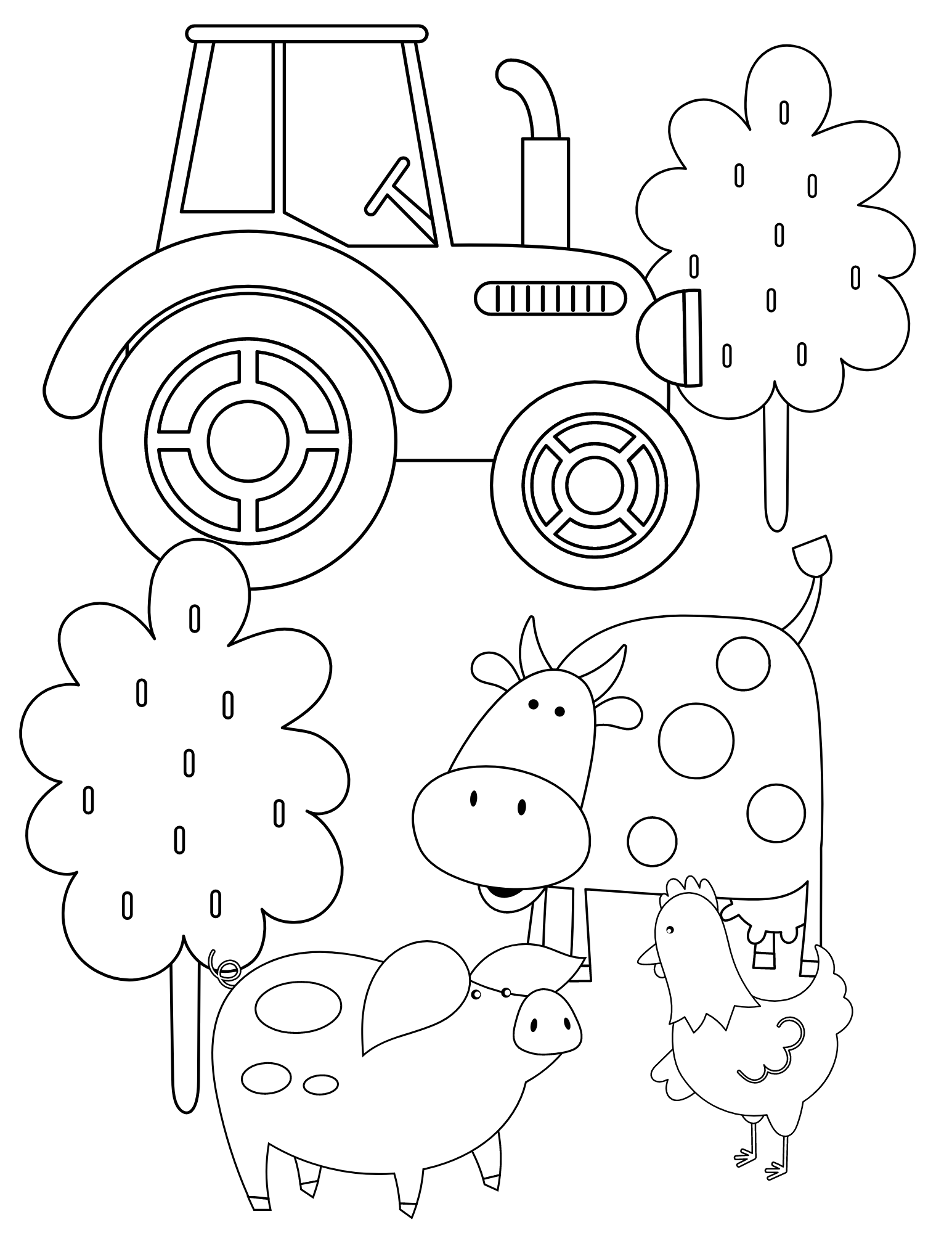 Farm Coloring Pages Free Printable Farm Coloring Pages Free Printable
