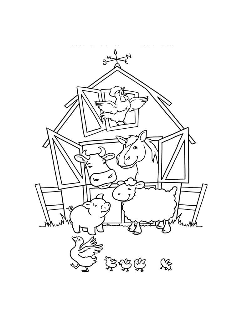 Farm Coloring Pages Printable Coloring Pages FREE Farm Coloring Pages Printable Coloring Pages FREE