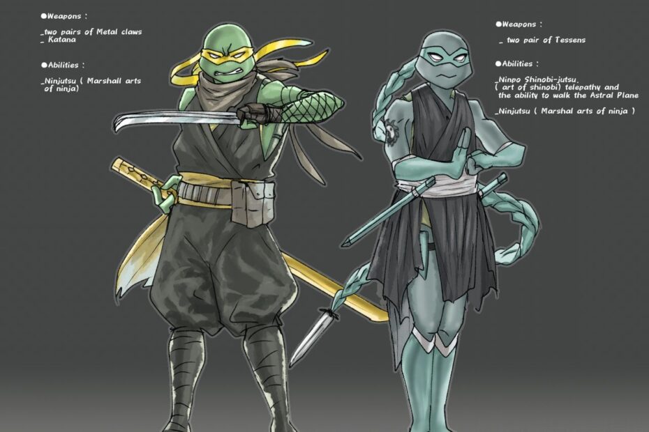 Female Ninja Turtles Jennika And Venus De Milo By Stella023 Female