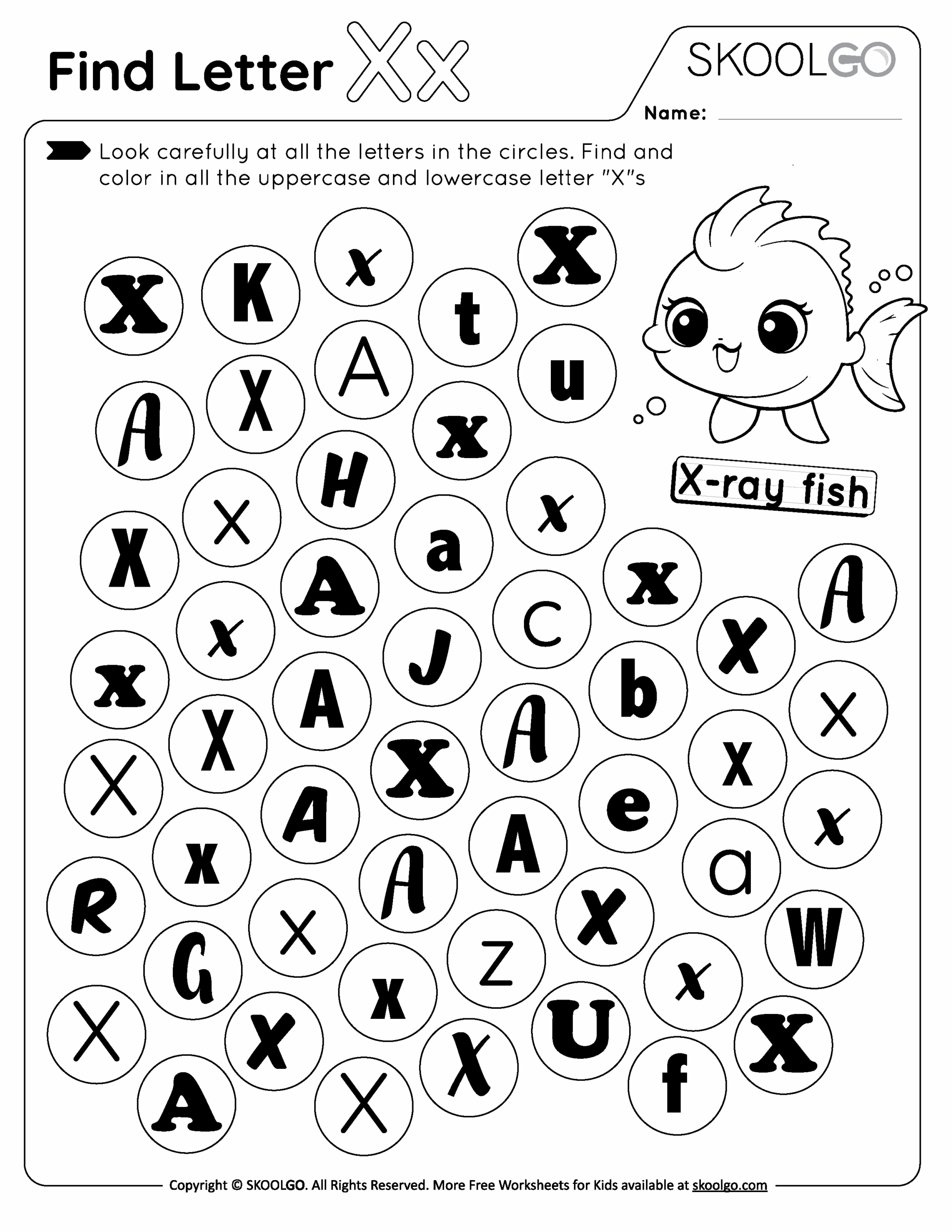 Find Letter X Free Worksheet For Kids SKOOLGO Find Letter X Free Worksheet For Kids SKOOLGO