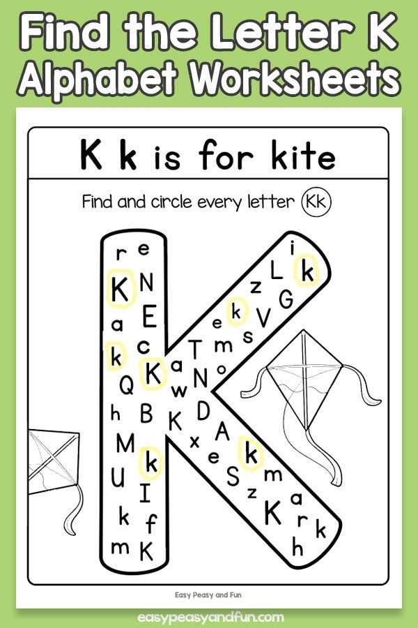 Find The Letter K Worksheets Letter K Preschool Pre K Worksheets Find The Letter K Worksheets Letter K Preschool Pre K Worksheets