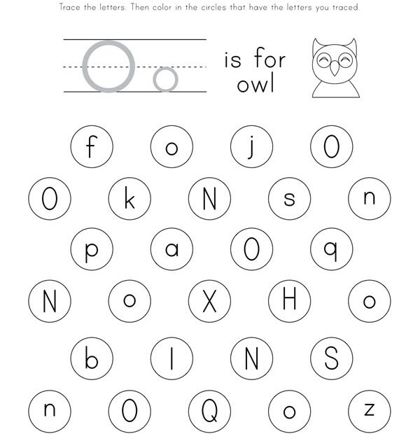 Find The Letter O Worksheet Free Worksheets Samples