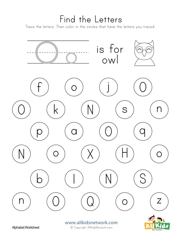 Find The Letter O Worksheet Free Worksheets Samples Find The Letter O Worksheet Free Worksheets Samples