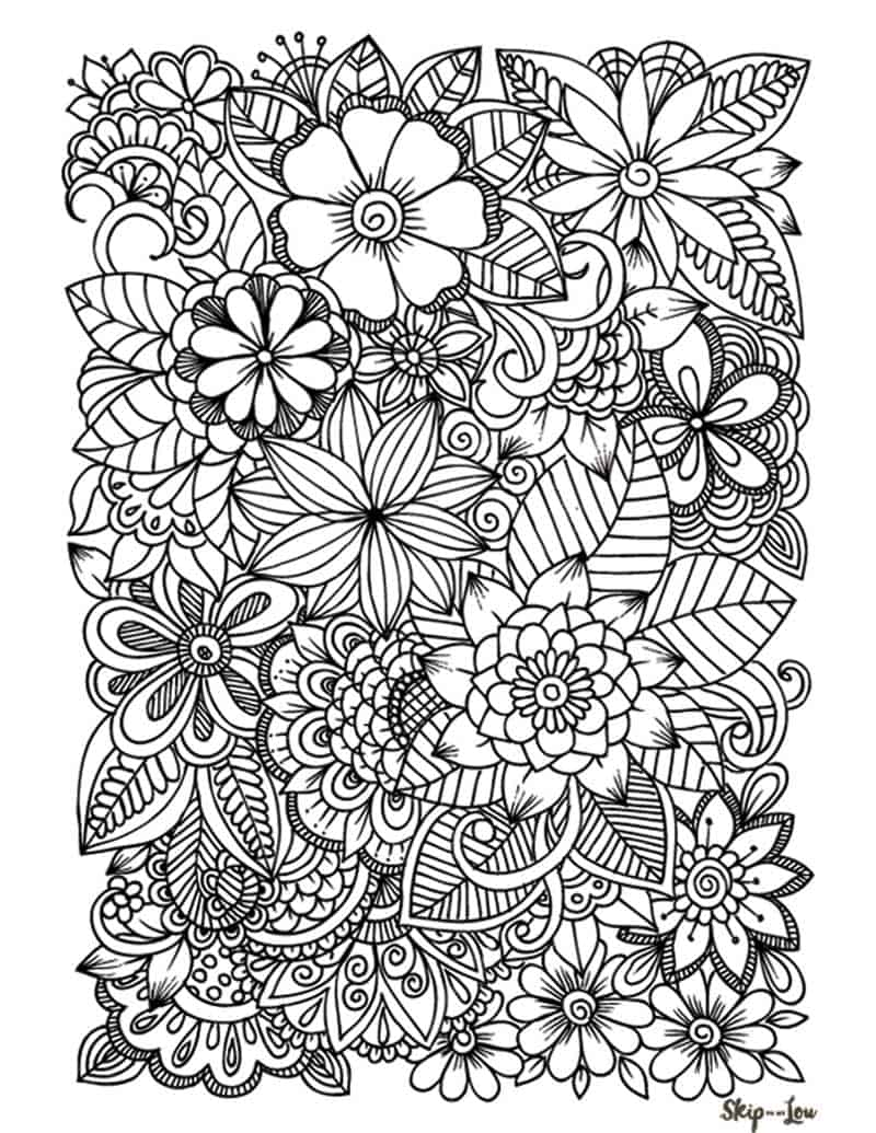 Flower Coloring Pages Coloring Pages For Teenagers Coloring Pages Flower Coloring Pages Coloring Pages For Teenagers Coloring Pages