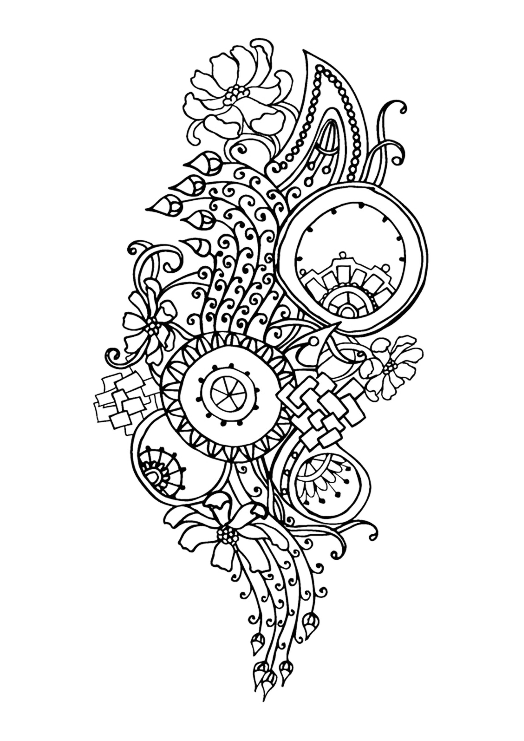 Flower Coloring Pages For Adults Best Coloring Pages For Kids Flower Coloring Pages For Adults Best Coloring Pages For Kids