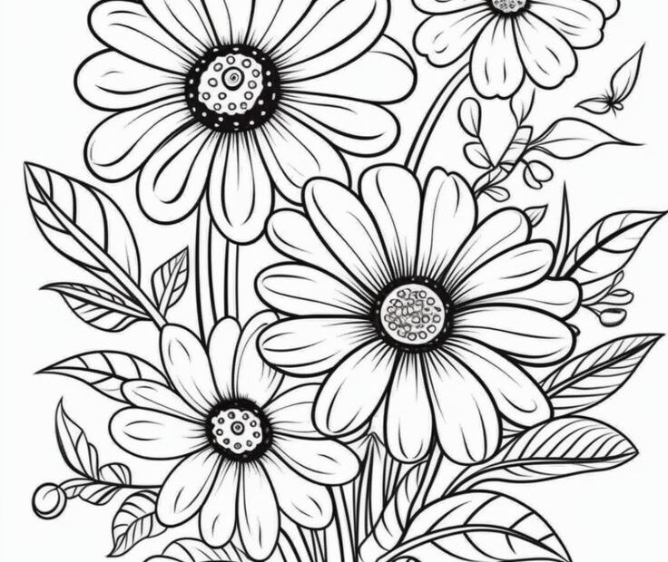 Flower Coloring Sheets Vrogue co
