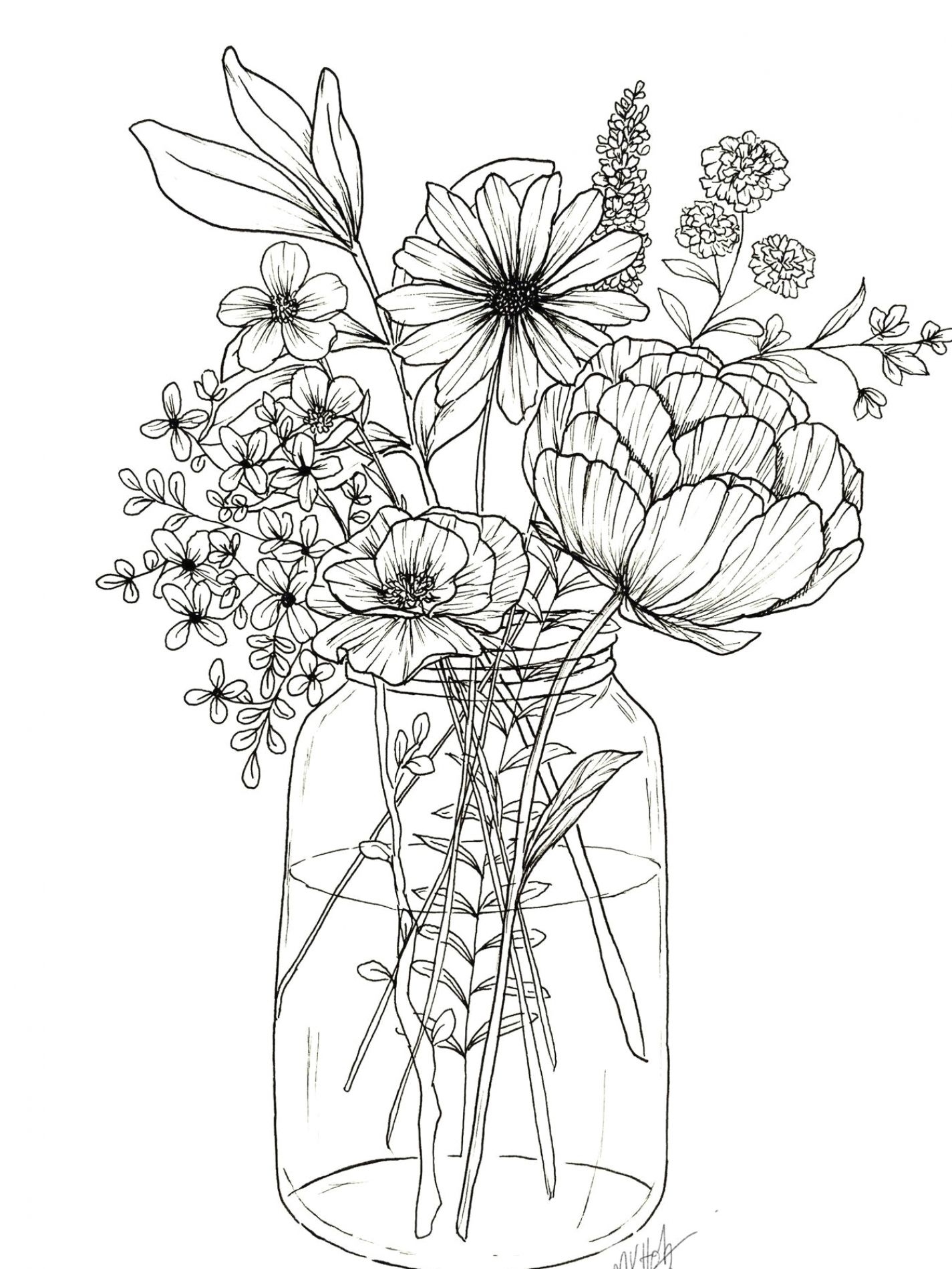 free printable drawings of flowers free printable drawings of flowers