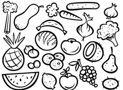 detailed food coloring pages detailed food coloring pages