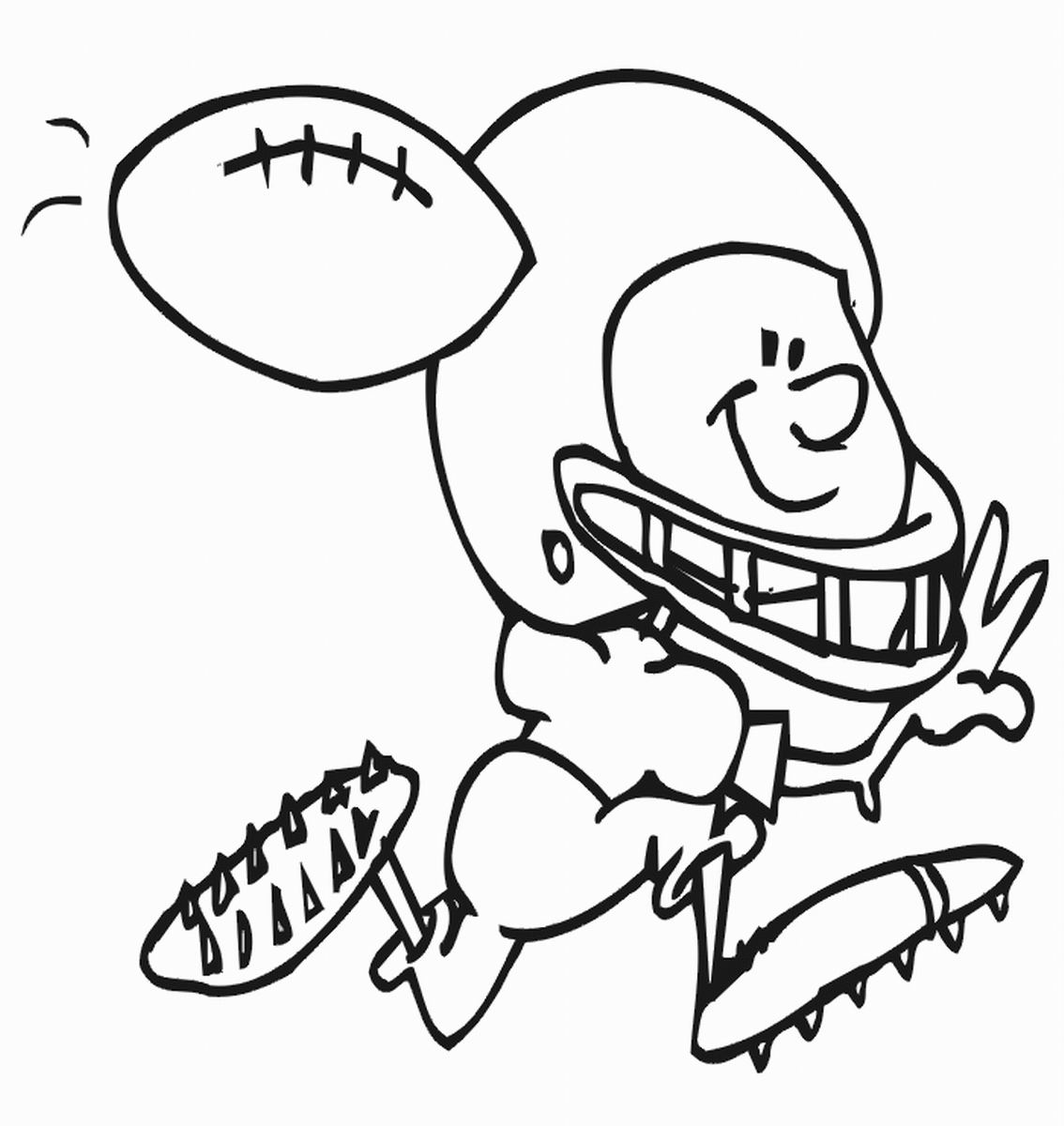 Football Coloring Page Ready For Download Football Coloring Page Ready For Download