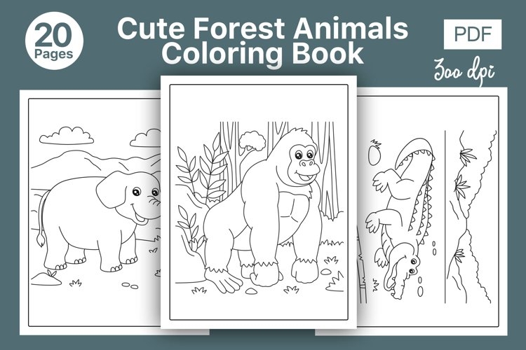 Baby Forest Animals Coloring Pages Baby Forest Animals Coloring Pages