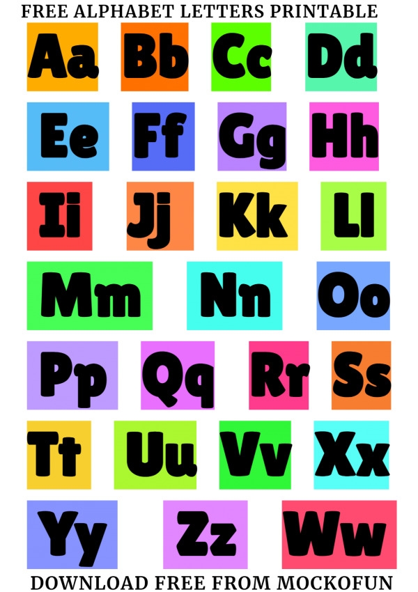 FREE Alphabet Letters Printable MockoFUN FREE Alphabet Letters Printable MockoFUN