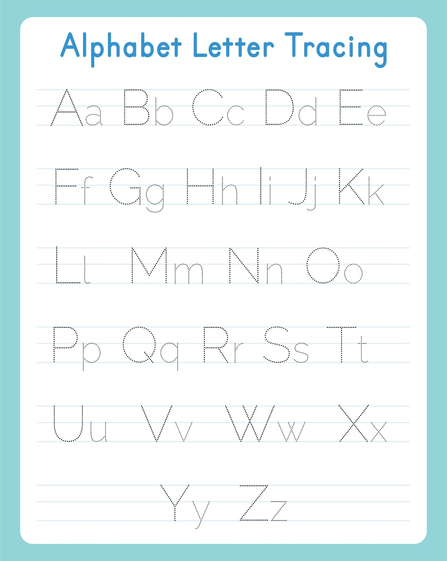 alphabet tracing printables pdf alphabet tracing printables pdf