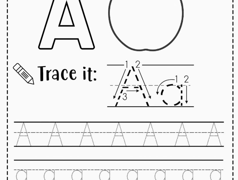 FREE Alphabet Tracing Worksheets For Preschoolers Letter Tracing
