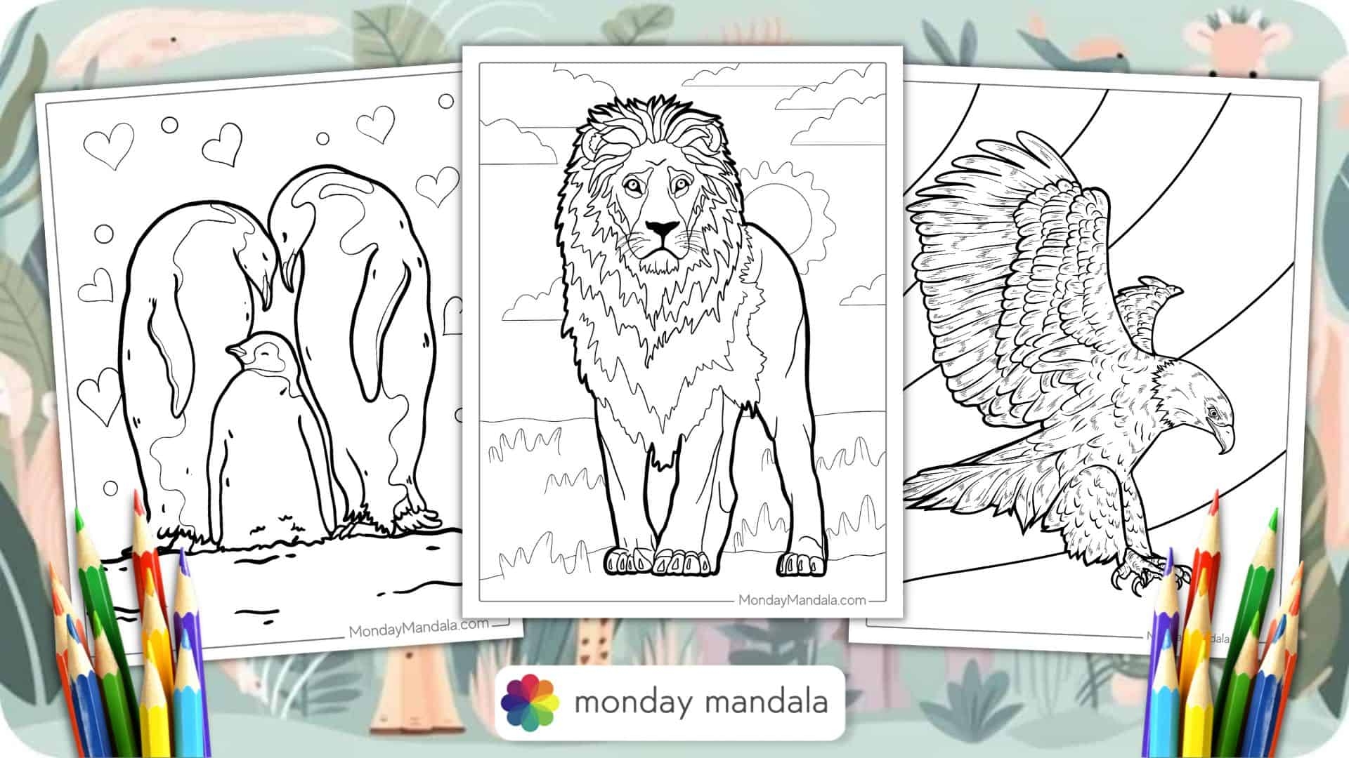 Free Animal Coloring Pages Printable Free Animal Coloring Pages Printable