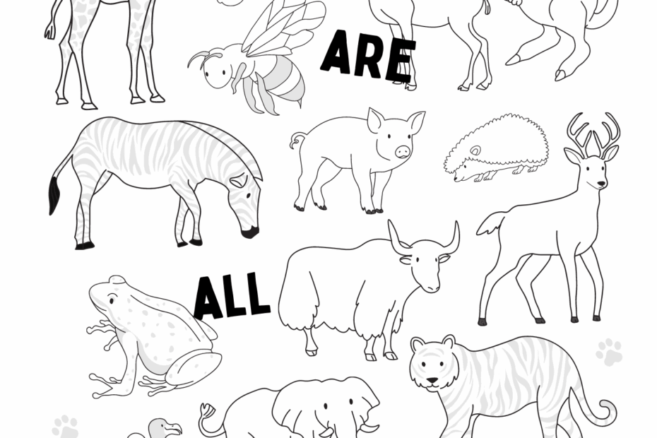 Free Animals Coloring Pages Printable
