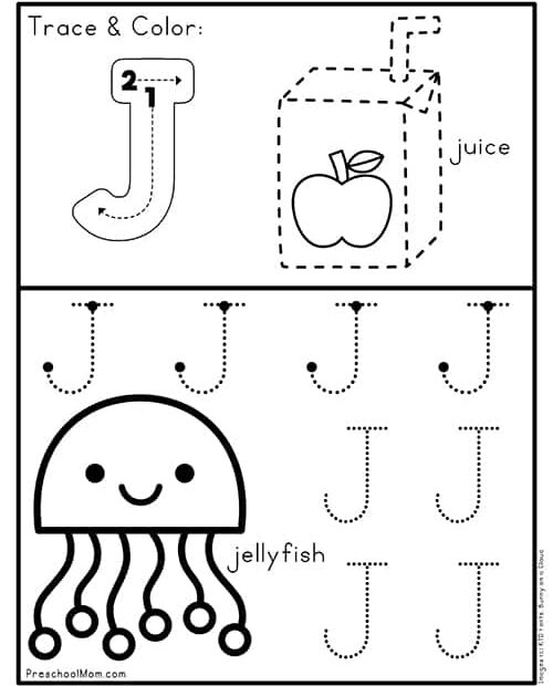 Free Beginning Sounds Worksheet Letter J Free4Classrooms