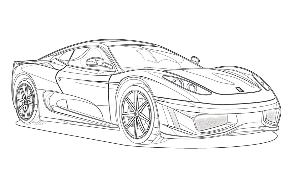 Free Car Printable Coloring Pages Unleash Your Inner Artist And Fuel
