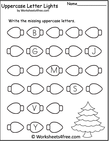 Free Christmas Lights Letter Writing Worksheet Worksheets4Free Free Christmas Lights Letter Writing Worksheet Worksheets4Free