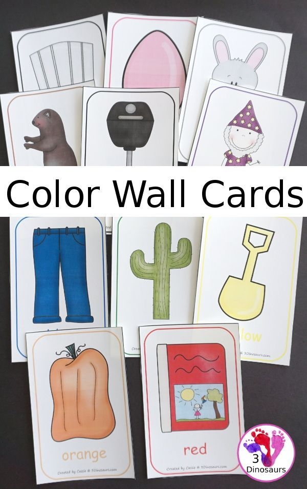 Free Color Wall Cards 11 Wall Cards With Color Word And Picture In Free Color Wall Cards 11 Wall Cards With Color Word And Picture In