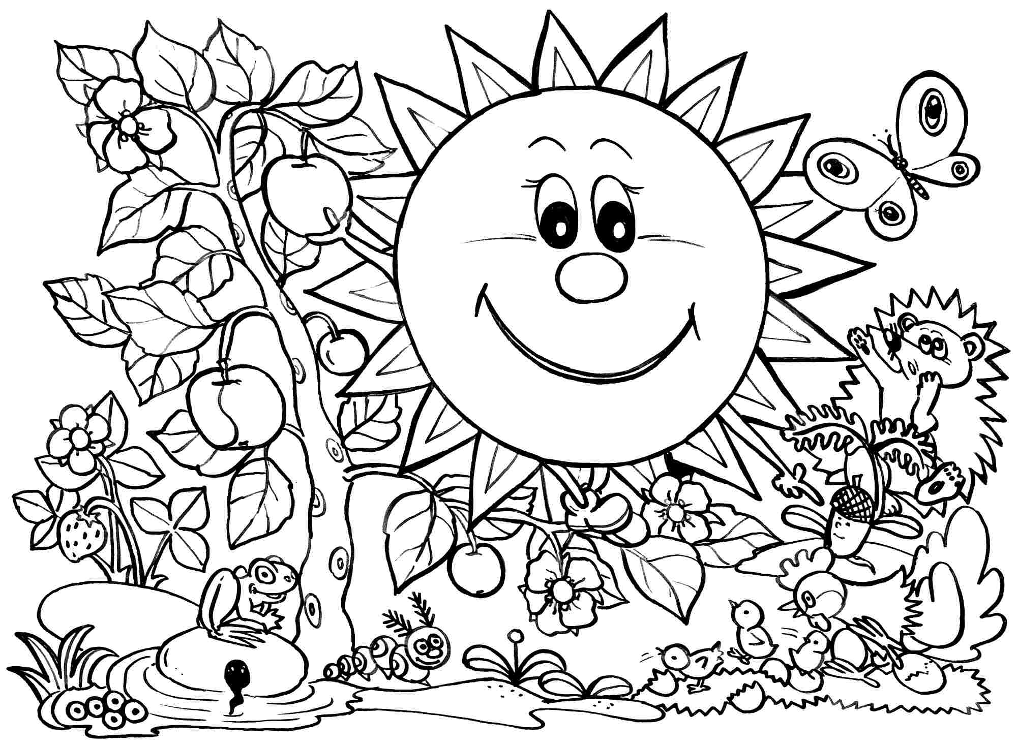 free coloring pages spring printable free coloring pages spring printable
