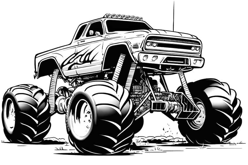 Free Coloring Pages To Print Monster Trucks Free Coloring Pages To Print Monster Trucks