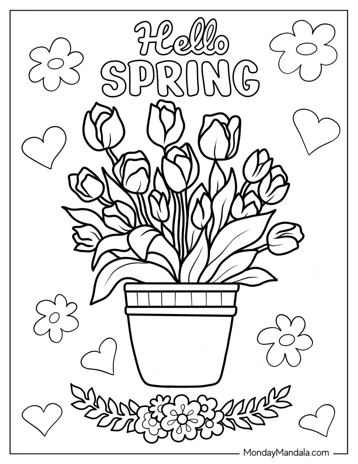 Free Coloring Sheets Spring Printable Free Coloring Sheet Printables Free Coloring Sheets Spring Printable Free Coloring Sheet Printables