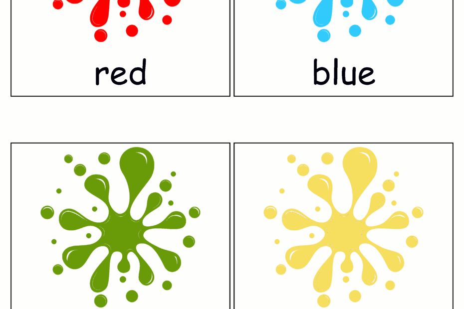 Free Colour Flashcards For Kids Totcards Free Printable Colour